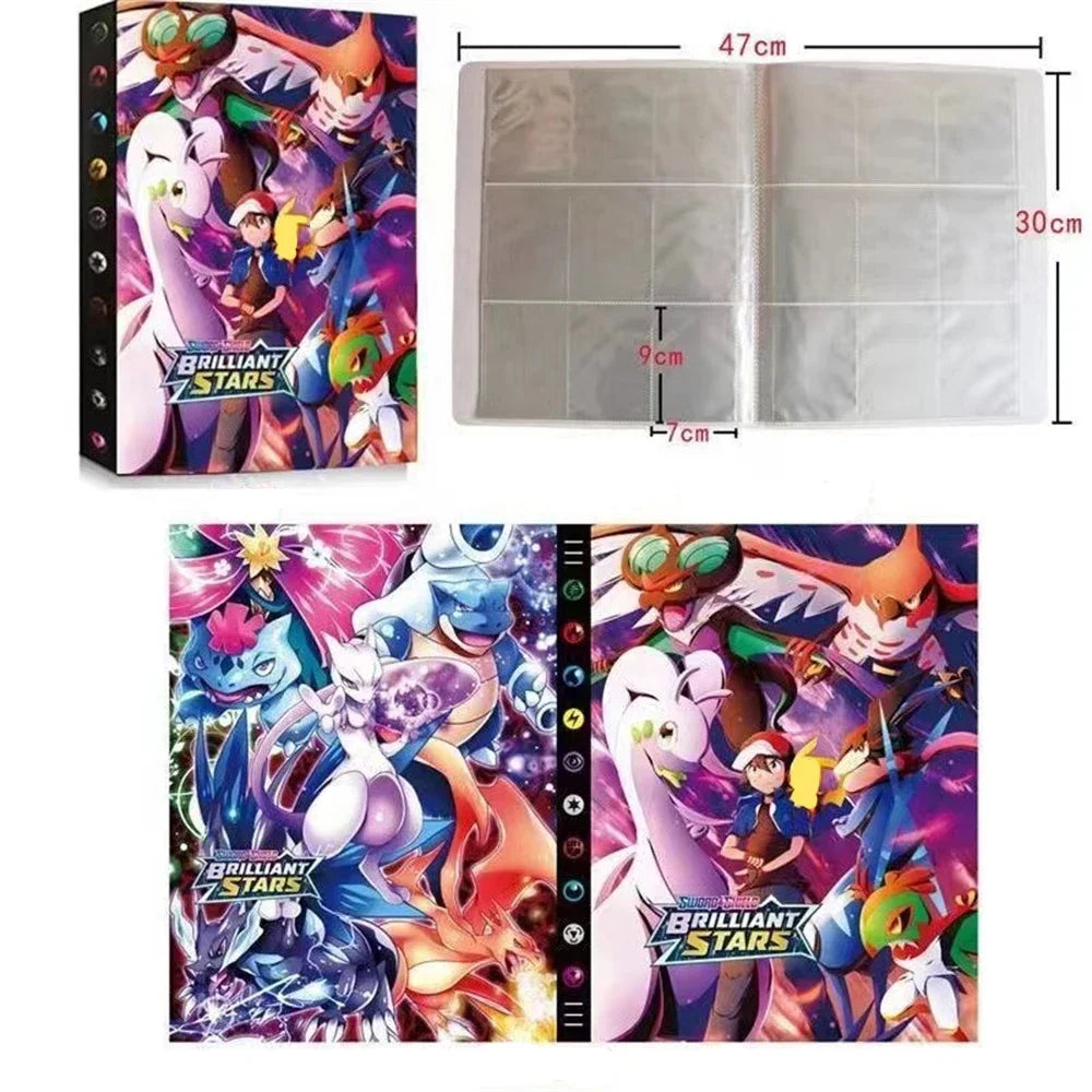 Karte Album Charizard 240/432Pcs Buch Karte Brief Eevee Halter Binder Anime Karten Protector Notebook
