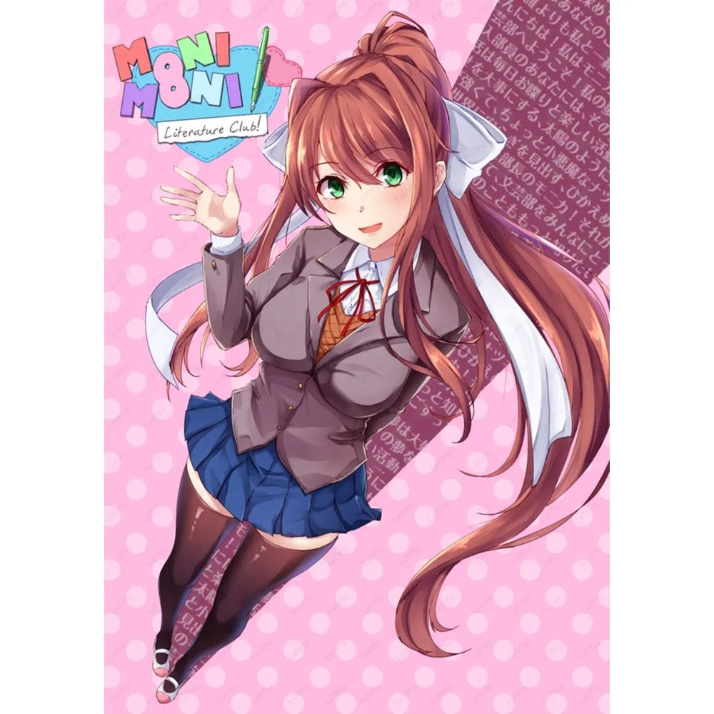 Spiel Doki D-Doki L-Literatur Club Anime Poster Klebewand Kunst Home Decor