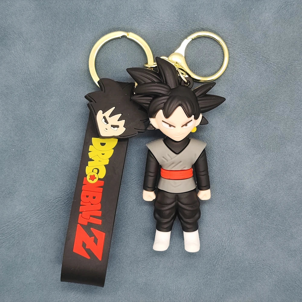 Anime Dragon Ball Keychain Fashion Jewellery Action Figures PVC Key Ring Bag Pendant