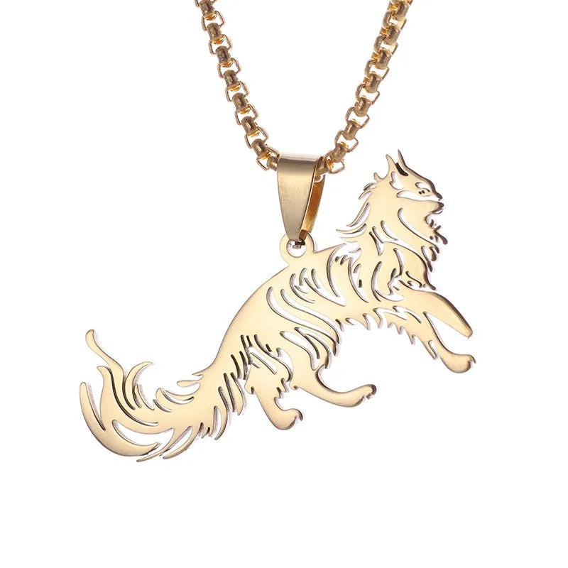 Hot Hug Love Pet Cat Couple Necklace – Stainless Steel BFF Pendant for Men & Women, Friendship Jewelry Gift