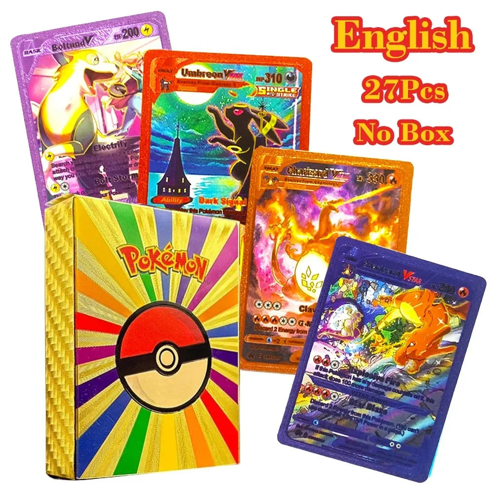 27–110 Stück Pokemon-Karten, Sammelkartenspielzeug
