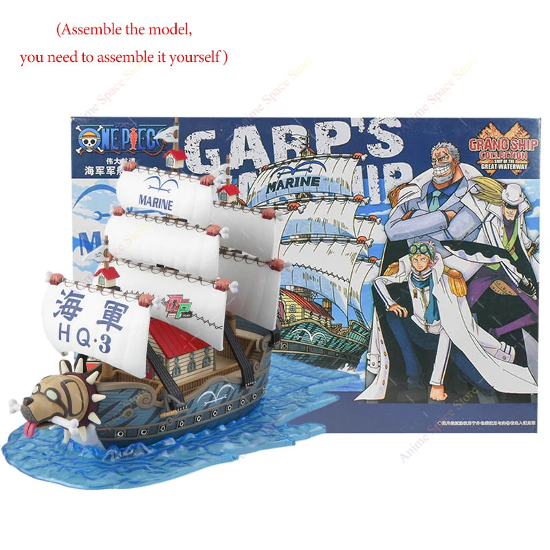 18cm Anime One Piece Figur Piratenschiff Spielzeug Actionfiguren