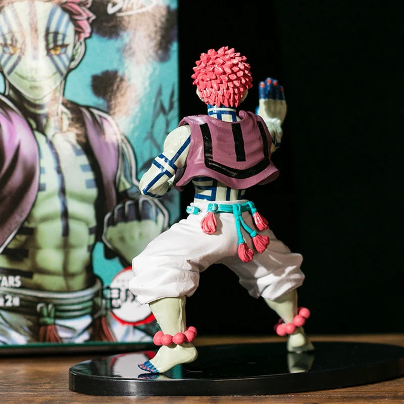 20 cm große Dämonentöter-Akaza-Kampffigur – PVC-Sammelstatue als Geschenk