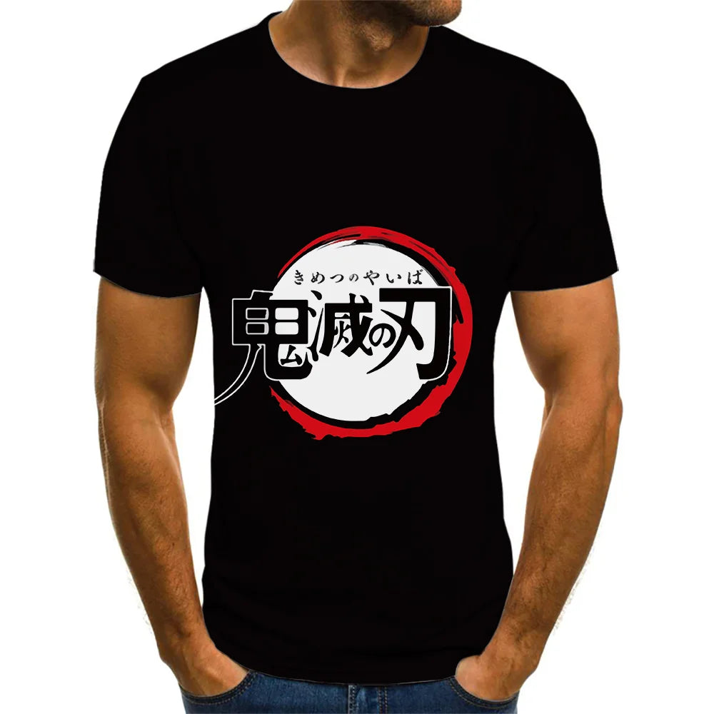 Demon Slayer 3D Print T-Shirt – Unisex Summer Fashion Casual Harajuku Streetwear