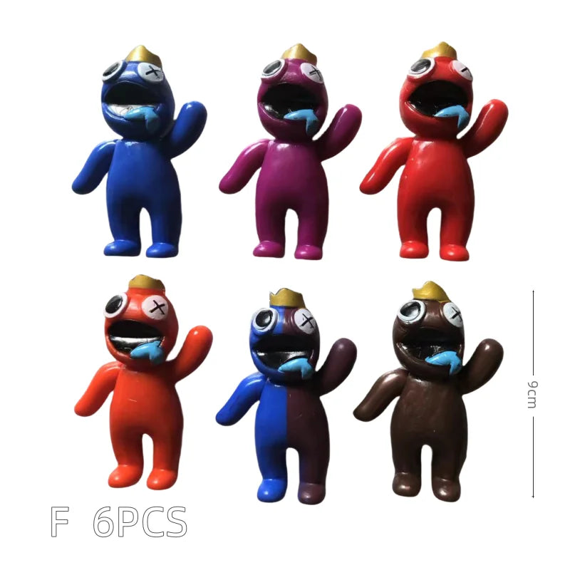 Figurines de monstres bleus Kawaii, jouets pour enfants
