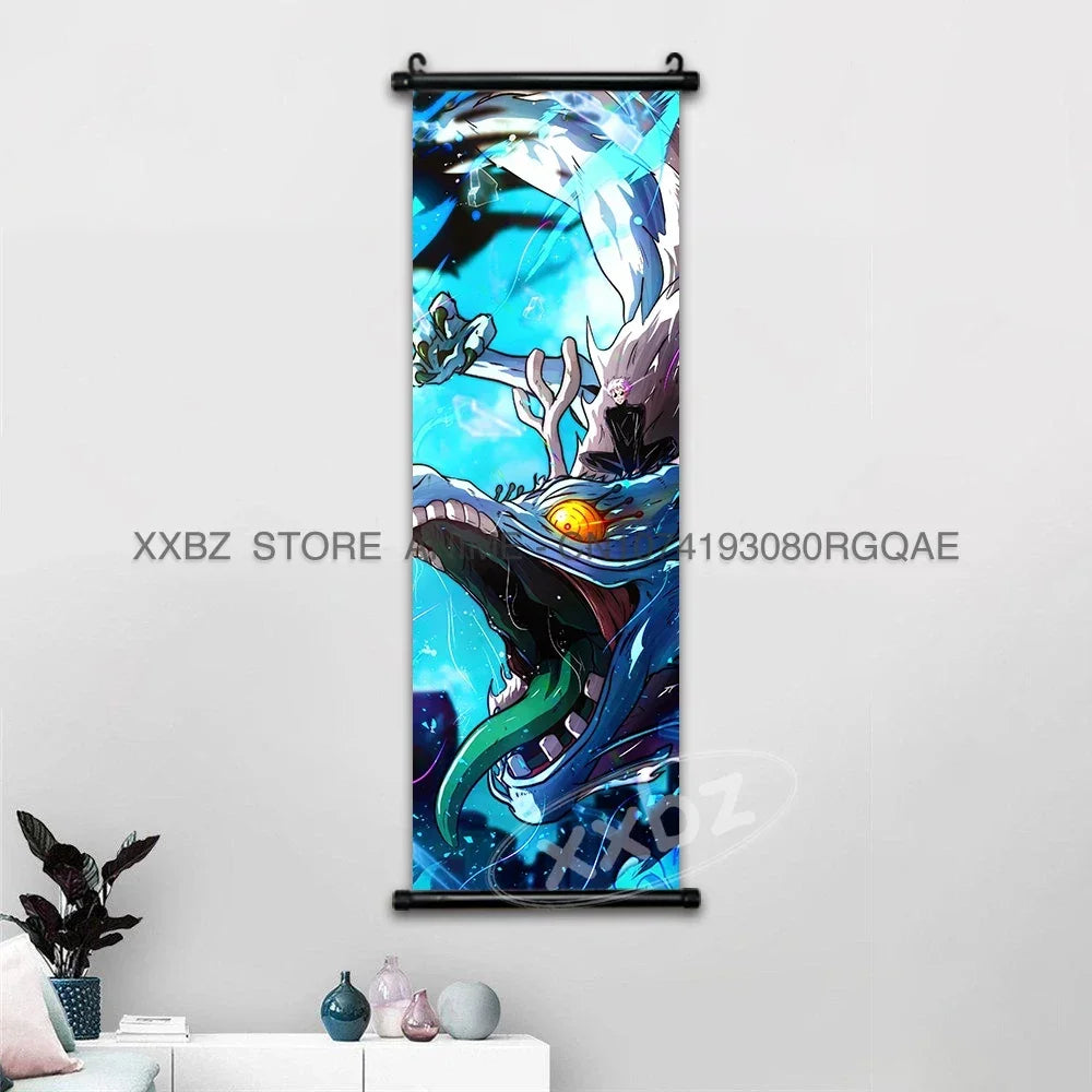 Jujutsu Kaisen Wall Artwork Scroll Picture Print Canvas Home Decor