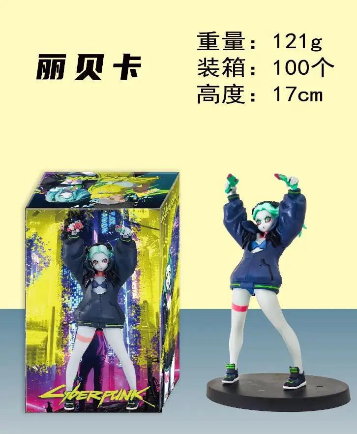 16 cm große Cyberpunk: Edgerunners Rebecca-Figur – stehendes Anime-Modell, Spielzeug und Sammlergeschenk