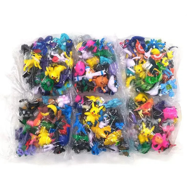 1-144 PCS Pokémon Gift Box – Christmas Action Figure Set with Genuine Pikachu & More Toys for Kids