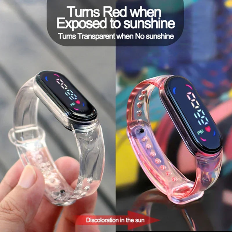 Pokémon & Demon Slayer LED-Uhr – Tanjirou & Nezuko Silikon-Touchscreen, wasserdicht, Sportgeschenk