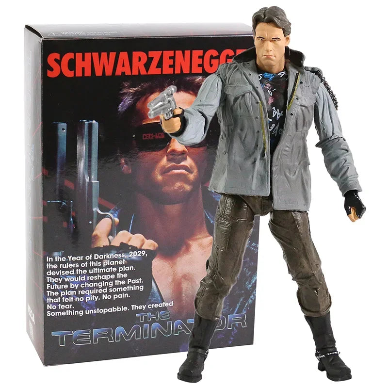 NECA Terminator 2 Arnold Schwarzenegger PVC Actionfigur Sammlermodell Spielzeug 7" 18cm