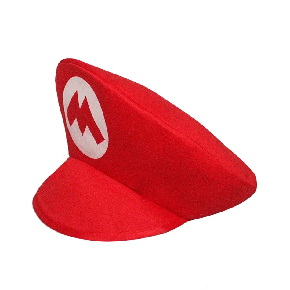 Super Mario Bros Luigi Cosplay-Mütze – Klassische Spiel-Anime-Kappe für Kinder & Erwachsene, Halloween- & Partygeschenk