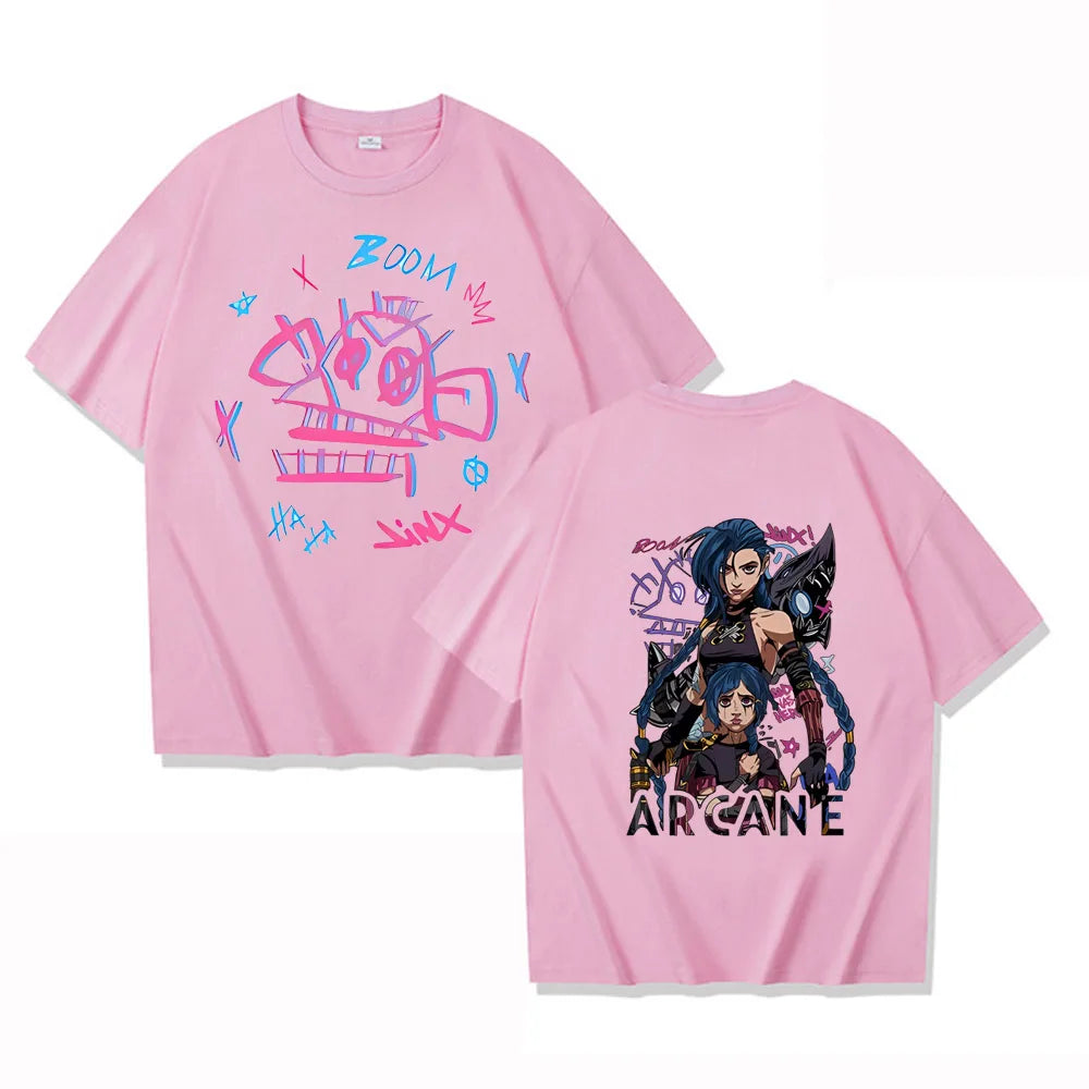 Jinx Arcane Cotton T-Shirt for Women & Men