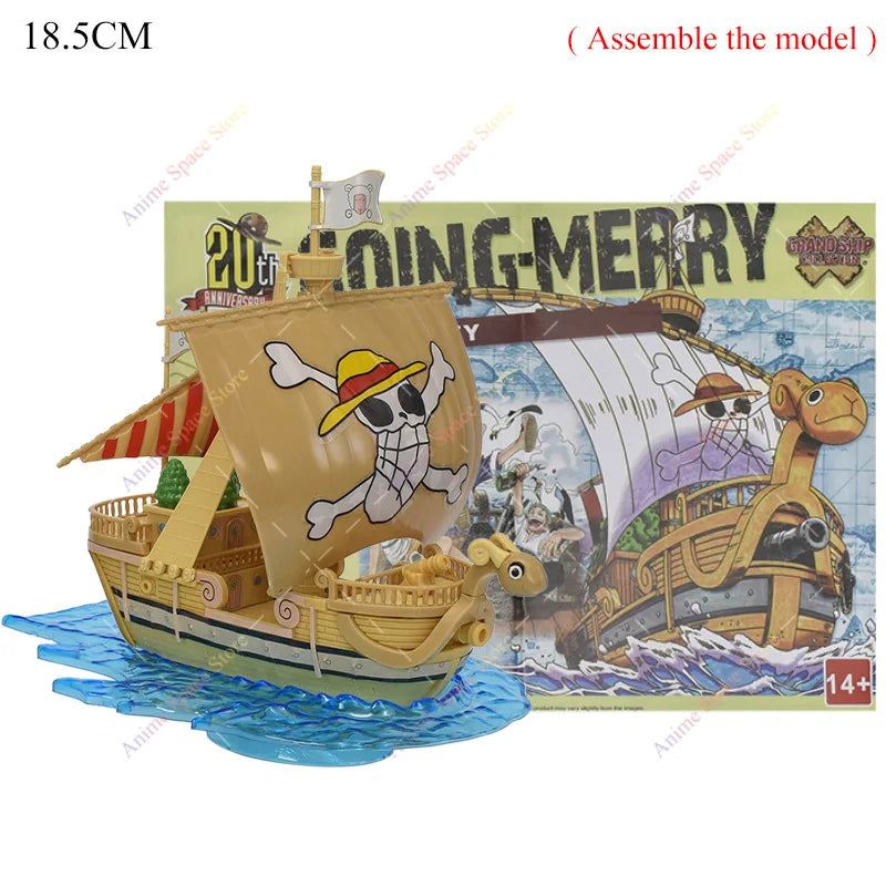18cm Anime One Piece Figur Piratenschiff Spielzeug Actionfiguren