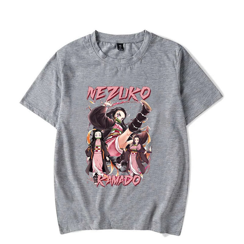 T-shirt graphique Kamado Nezuko pour femme, mode décontractée d'été