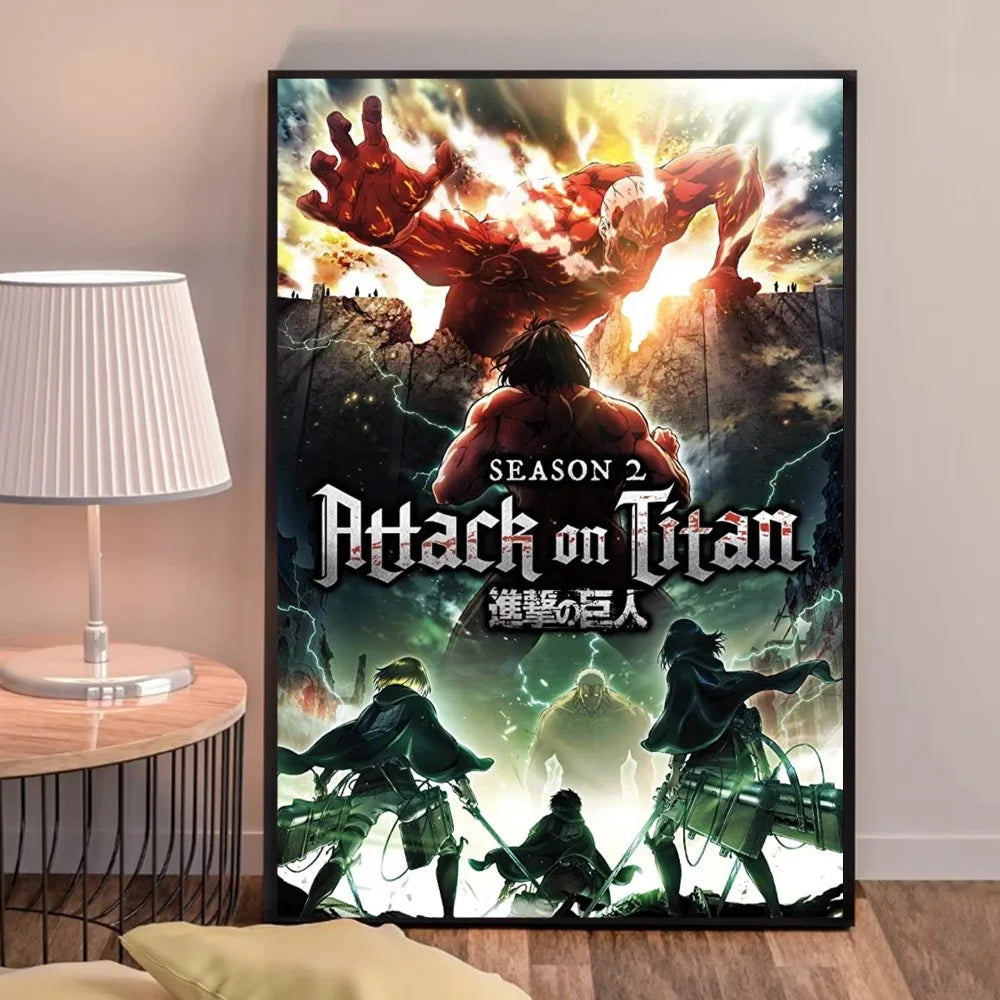 Anime A-Attack on Titans Poster, hochwertige Drucke, Wandkunst, Heimdekoration