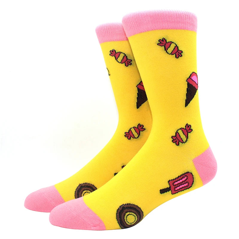 Lustige Alien- und Dinosauriersocken aus Baumwolle – Crazy Shark & Planet Designs