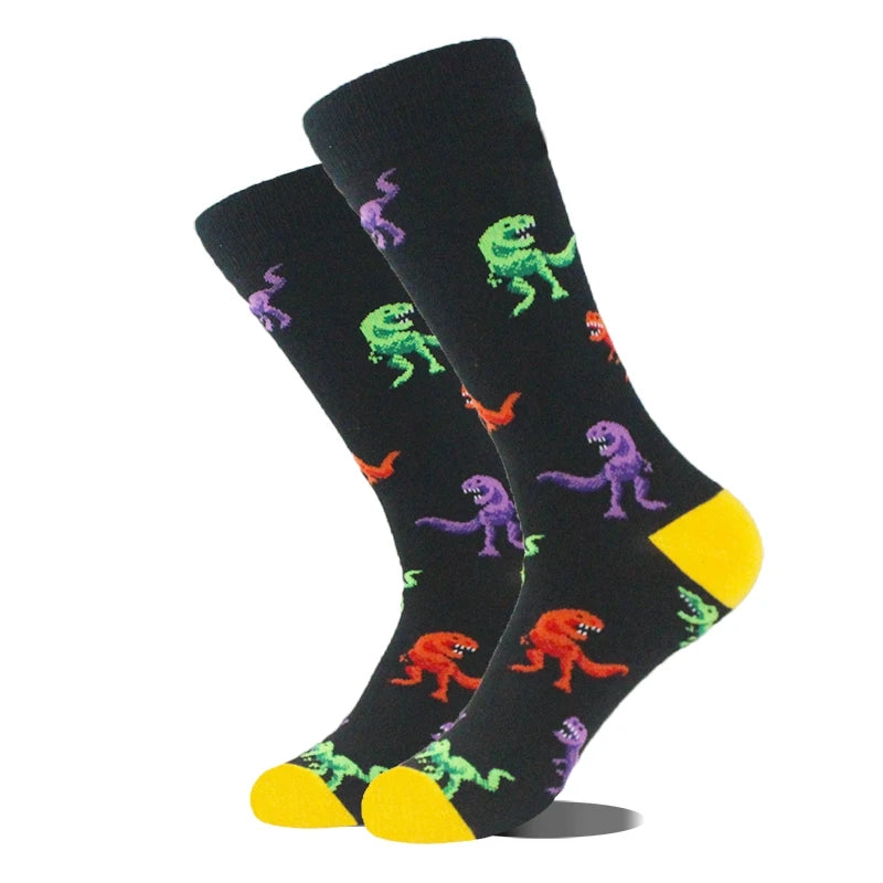 Design Ente Lustige Socken Männer Glücklich Musik Bier Zahn Panda Pinguin