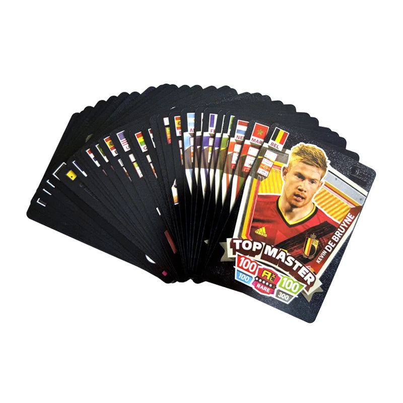 27-55Pcs Ballsuperstar Colour Card Star Limited Edition Signature Series Trading Football Player Card