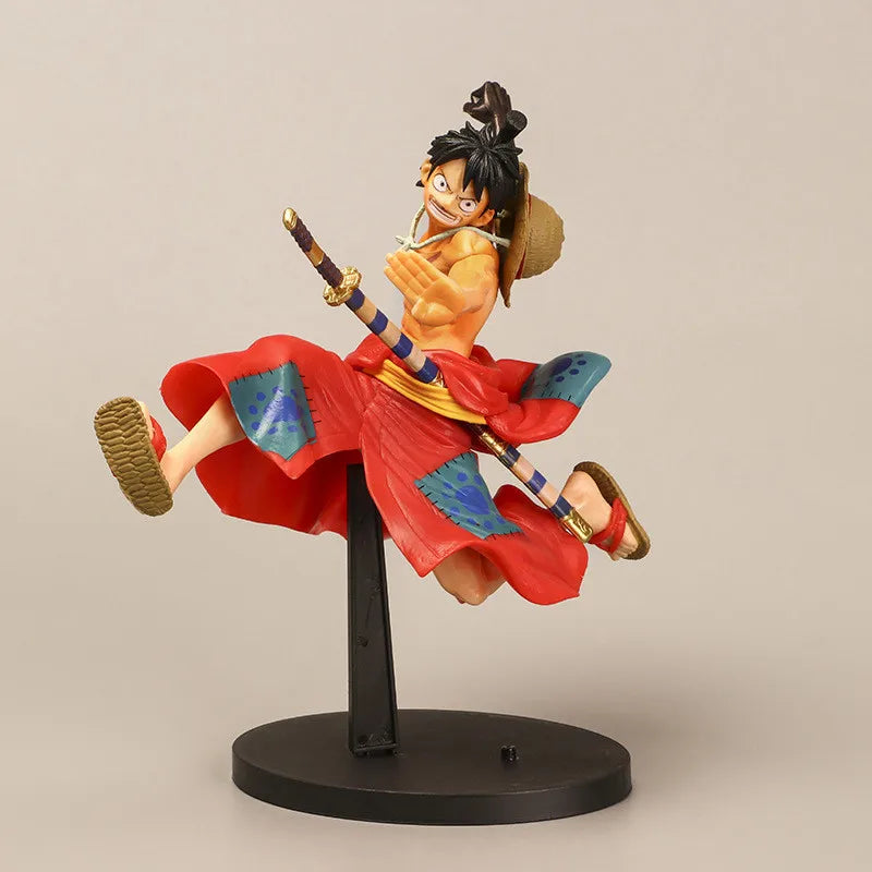 21CM Anime One Piece Wano Land Monkey D. Luffy Figur Getriebe Zweite SCHLACHT AUFZEICHNUNG SAMMLUNG