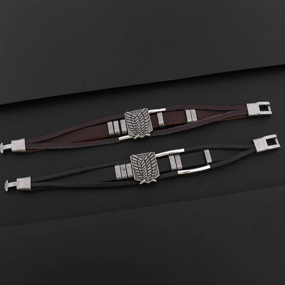 Punk-Cartoon-Anime-Attack-Riesenarmbänder für Damen und Herren