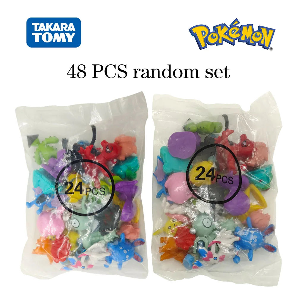 Pokemon Mini Figuren 2-3CM Anime Action Pikachu 24-144 Modell Spielzeug Kind Sammeln