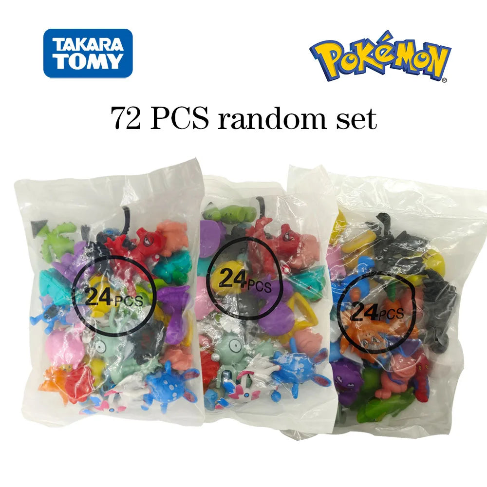 Pokemon Mini Figuren 2-3CM Anime Action Pikachu 24-144 Modell Spielzeug Kind Sammeln