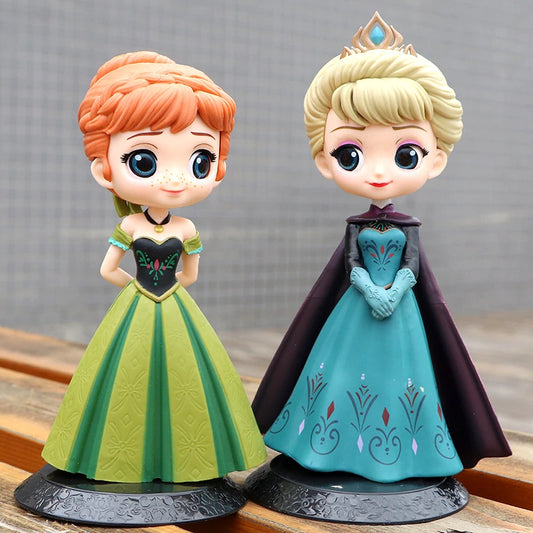 Figuren von Prinzessin Anna und Elsa aus „Die Eiskönigin“ – PVC-Modellpuppen in 4 Stilen, Sammlerstück, Geburtstagsgeschenk, Spielzeug für Kinder