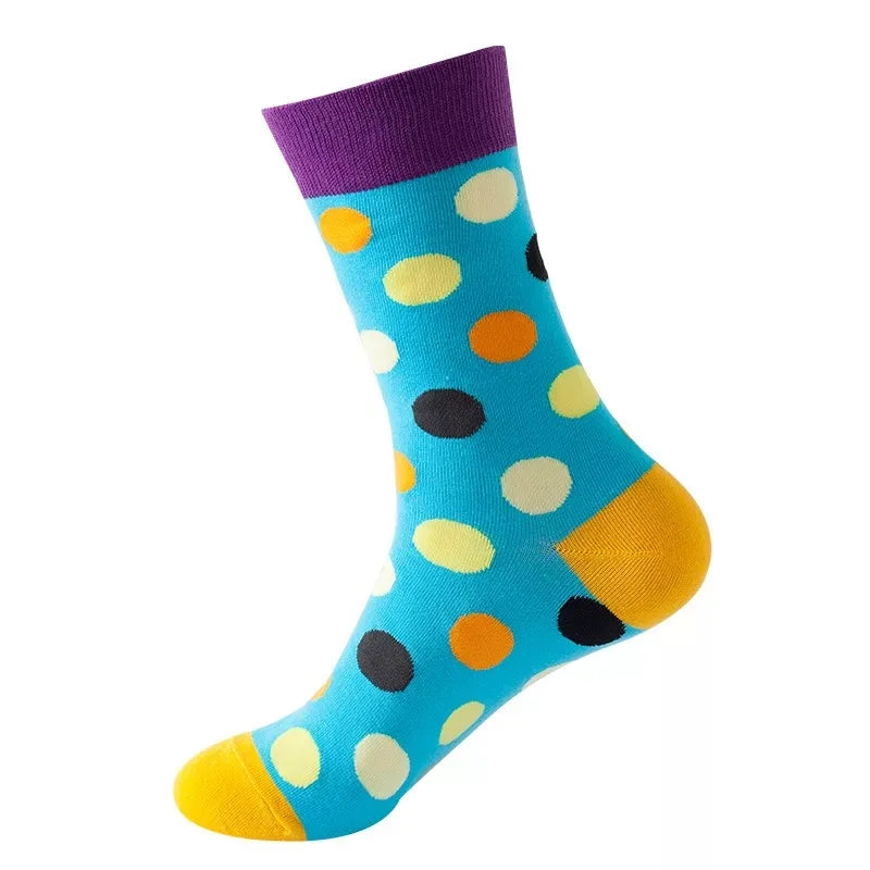 Hip-Hop-Socken aus gekämmter Baumwolle – Harajuku-Designs mit Früchten, Tieren und Ölgemälden