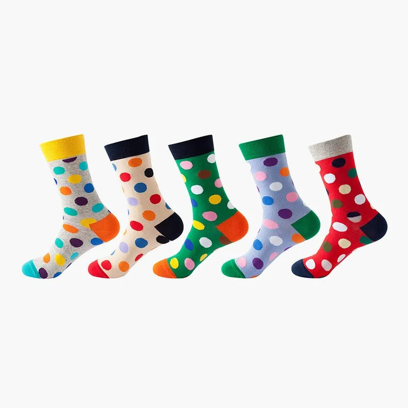 Hip-Hop-Socken aus gekämmter Baumwolle – Harajuku-Designs mit Früchten, Tieren und Ölgemälden