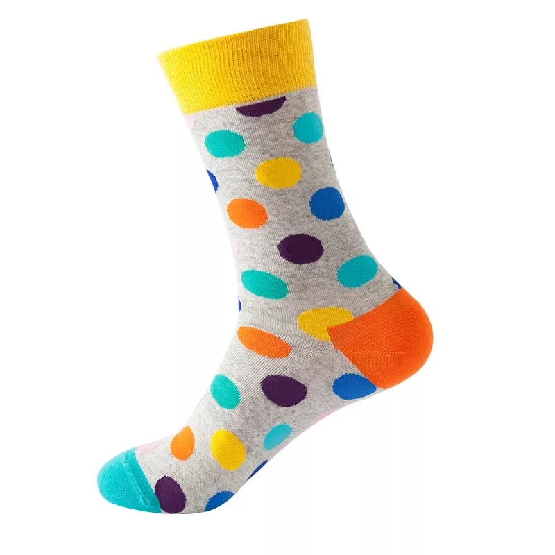 Hip-Hop-Socken aus gekämmter Baumwolle – Harajuku-Designs mit Früchten, Tieren und Ölgemälden