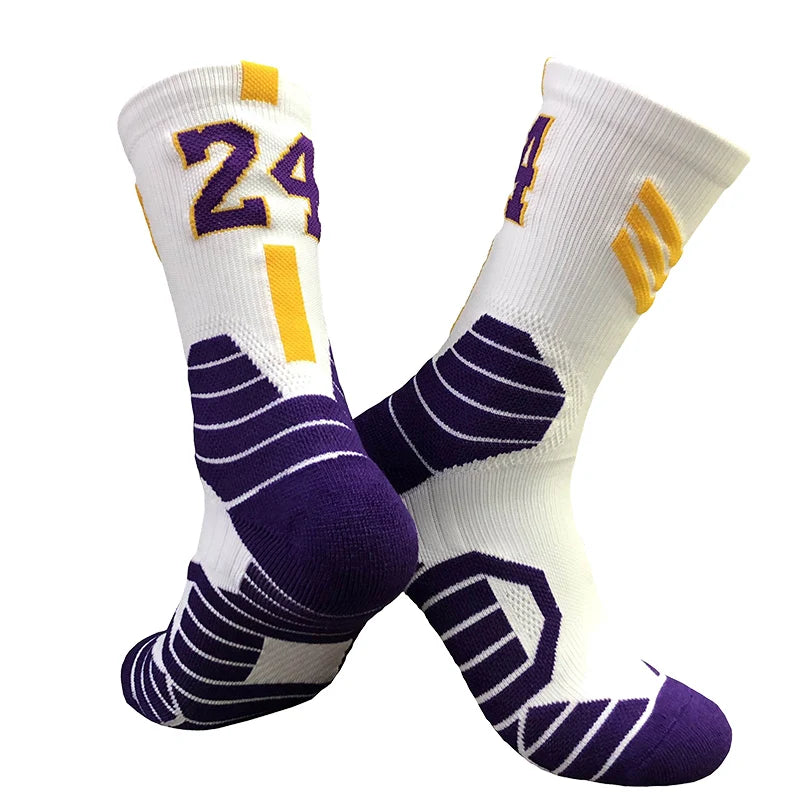 Professionelle Elite-Basketballsocken – Rutschfest, dick, atmungsaktiv für Erwachsene und Kinder