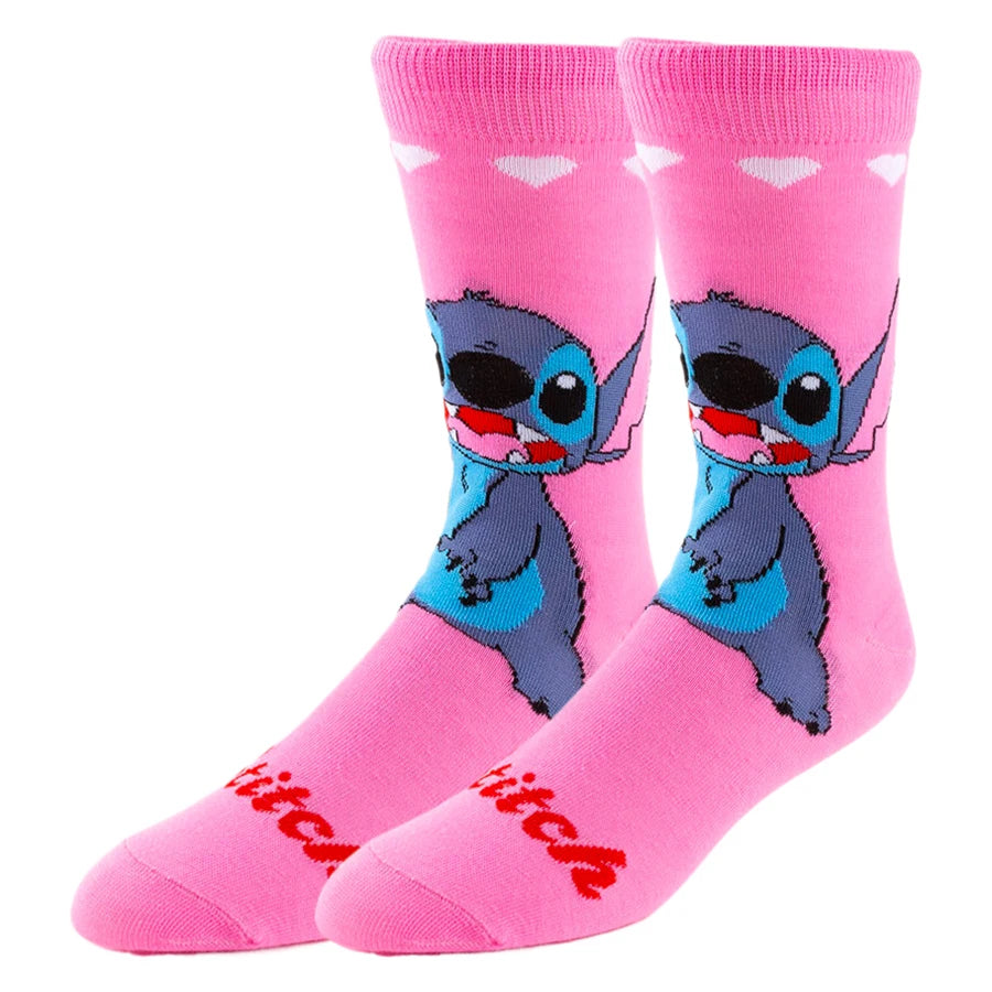 Chaussettes MINISO Disney Anime Cartoon Nouveauté Drôle