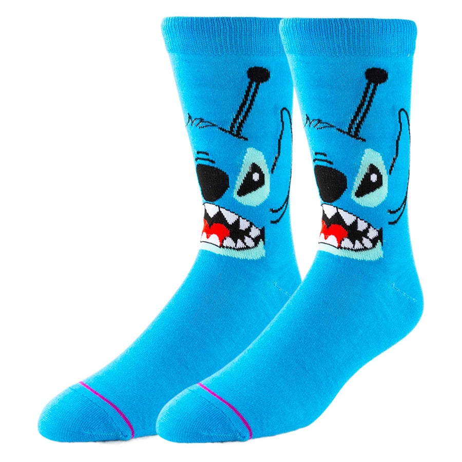 Chaussettes MINISO Disney Anime Cartoon Nouveauté Drôle