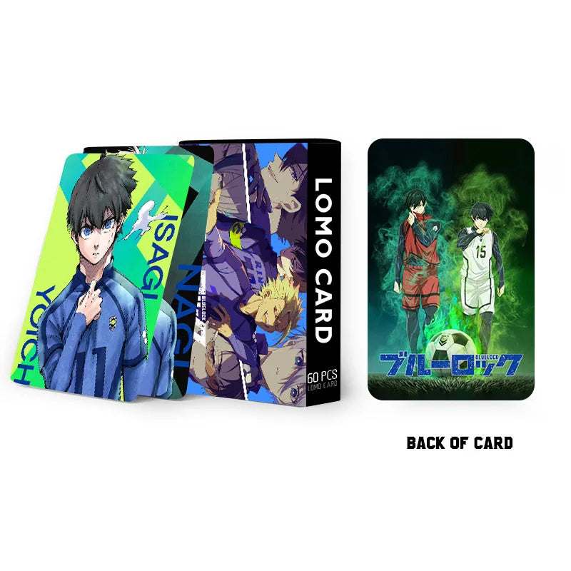 60PCS/Set Anime BLUE LOCK Isagi Yoichi Bachira Chigiri Figures Photo Cards