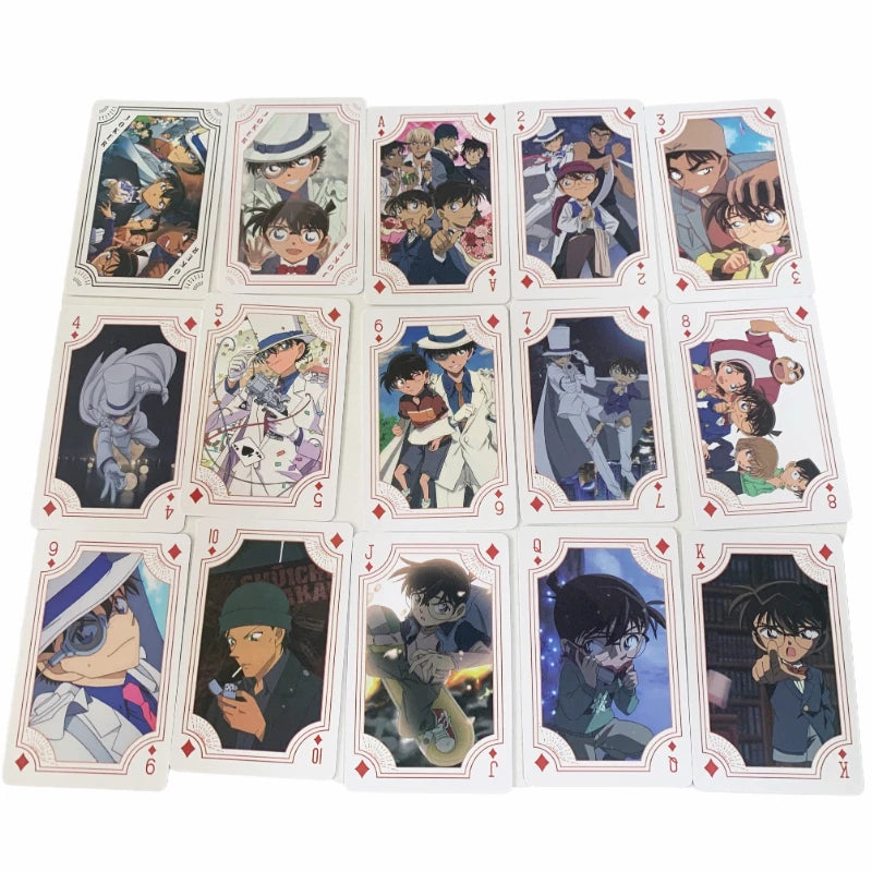 Detective Conan Playing Cards - Cute Anime HD Print Poker Deck | Kids' Toys, Puzzle Props & Gifts