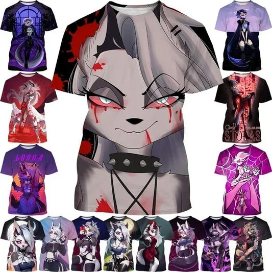 T-shirt Helluva Boss imprimé en 3D