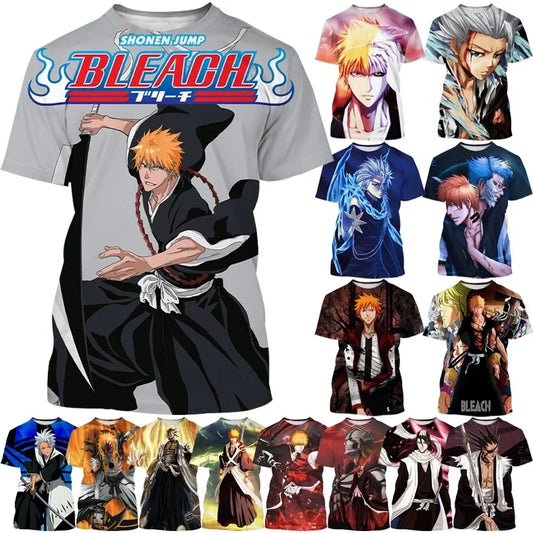 Kurosaki Ichigo 3D-bedrucktes T-Shirt Unisex BLEACH Anime Cosplay