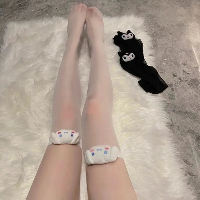 Sanrio Kuromi & My Melody Lolita Knee-High Cosplay Socks