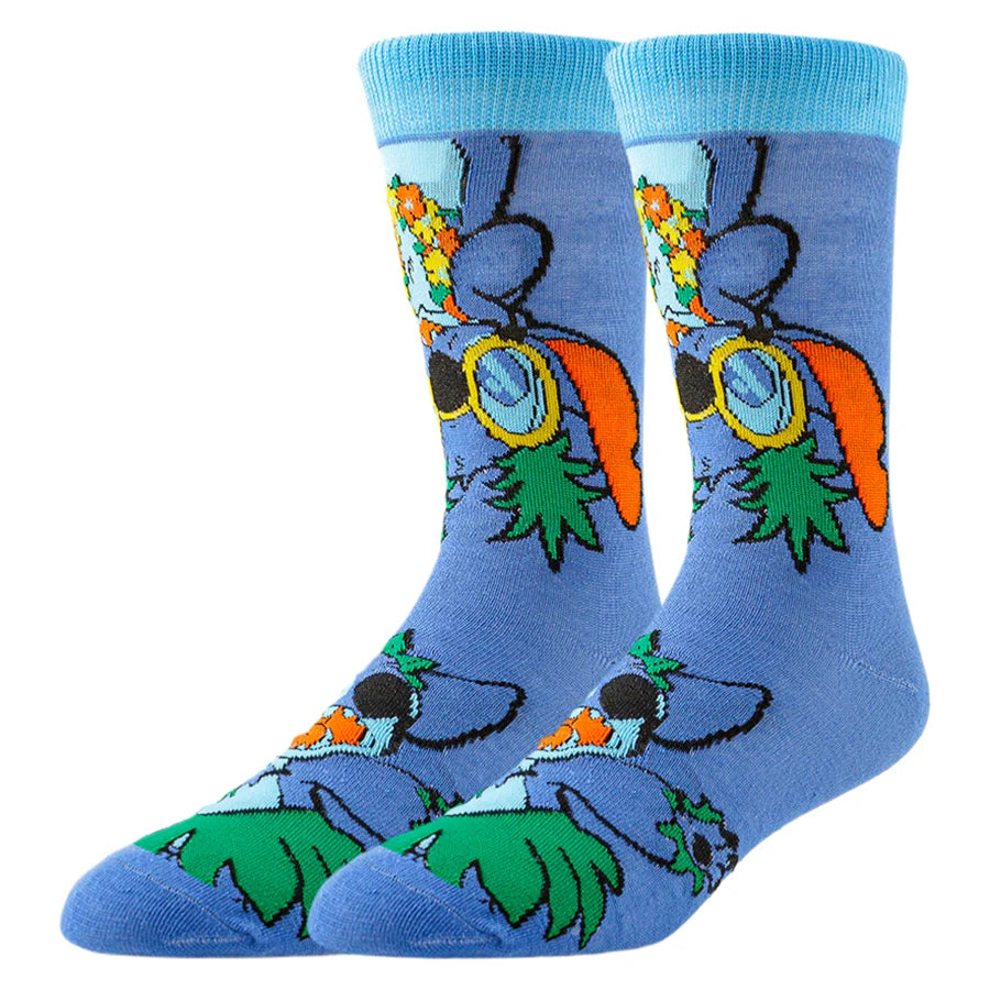 Chaussettes MINISO Disney Anime Cartoon Nouveauté Drôle
