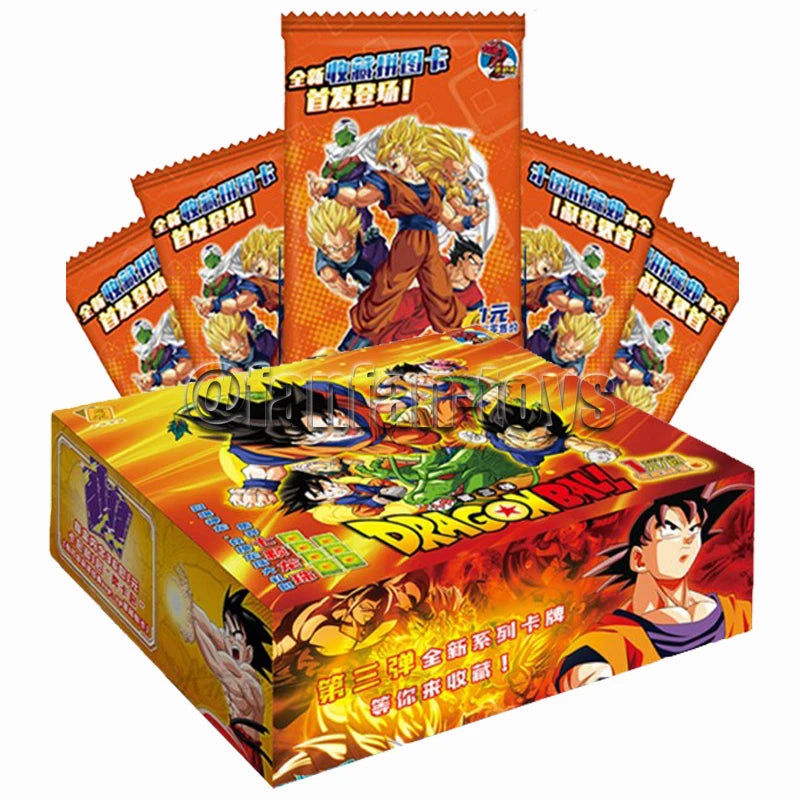 5/25/50 Pcs Dragon Ball Cards Son Goku Saiyan Vegeta TCG Rare Trading Collection Card  Anime