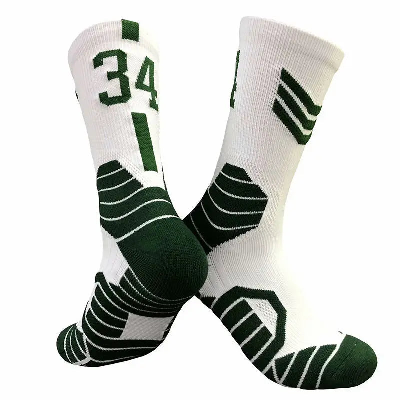 Professionelle Elite-Basketballsocken – Rutschfest, dick, atmungsaktiv für Erwachsene und Kinder