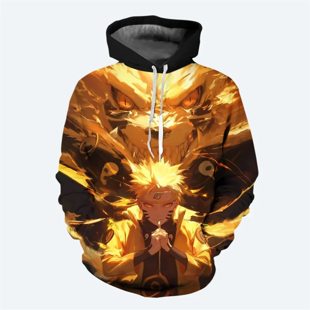 Sweat à capuche imprimé 3D Sasuke Naruto Fashion Pullover Sweatshirt