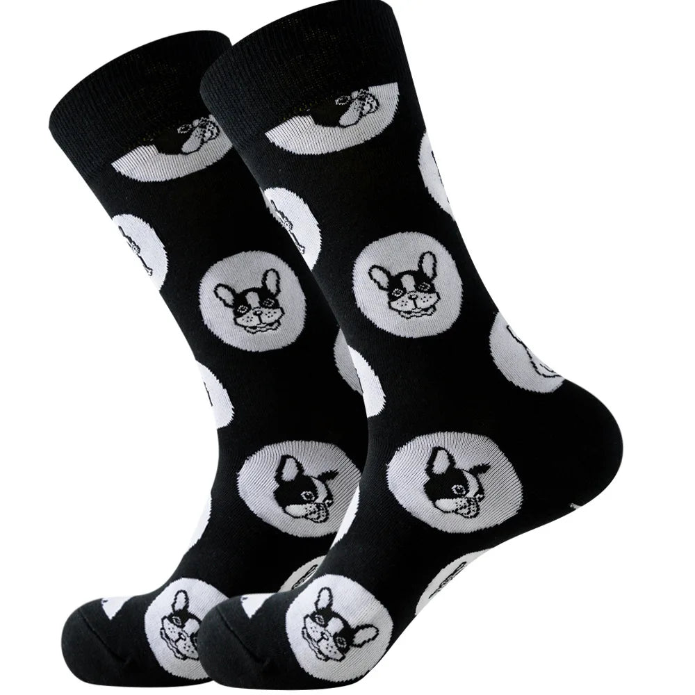 Neue lange Tube-Socken aus gekämmter Baumwolle – Lustige Harajuku Skateboard Crew für Männer