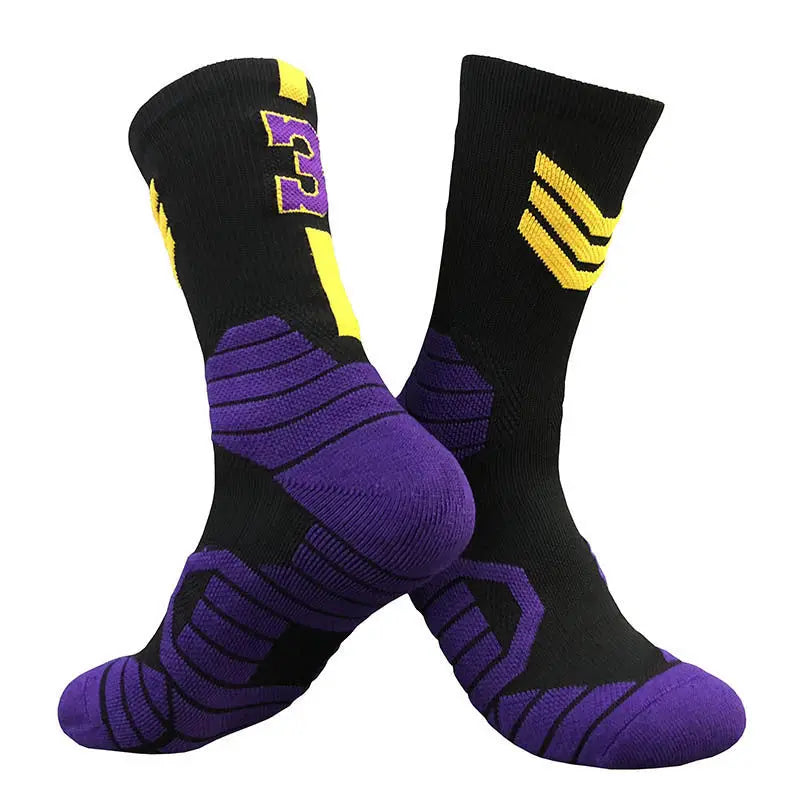 Professionelle Elite-Basketballsocken – Rutschfest, dick, atmungsaktiv für Erwachsene und Kinder