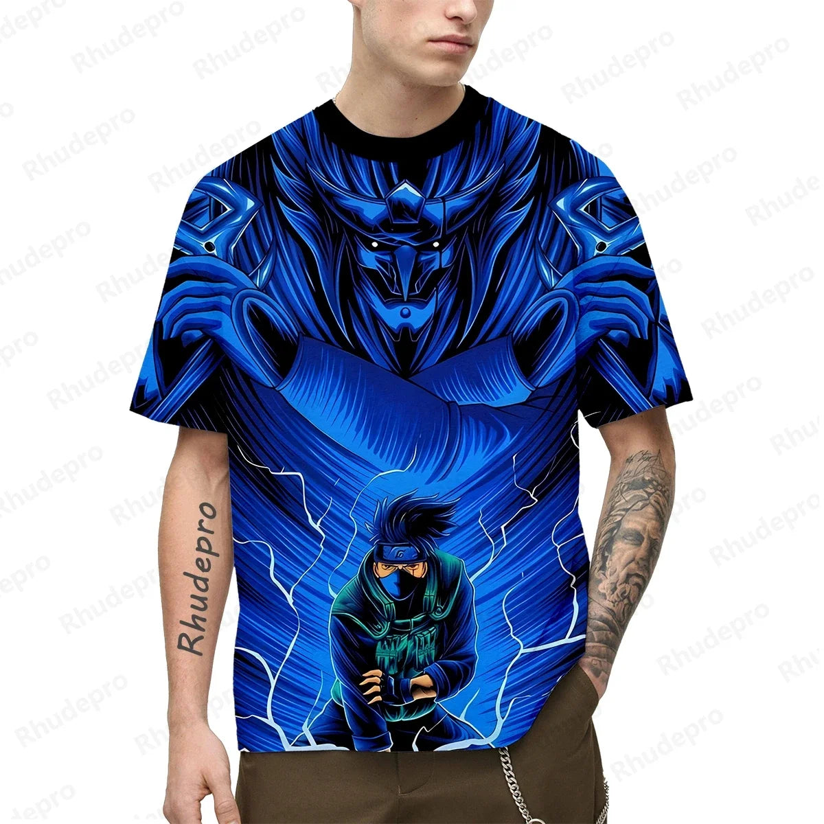 T-shirt imprimé 3D Naruto – Uzumaki Naruto Anime Manches courtes