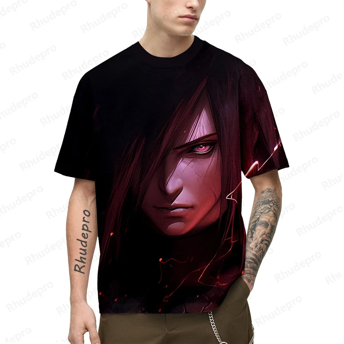 T-shirt imprimé 3D Naruto – Uzumaki Naruto Anime Manches courtes
