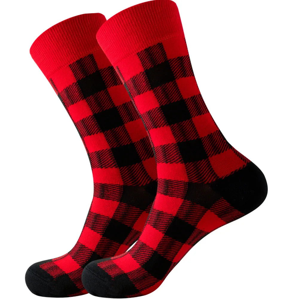 Neue lange Tube-Socken aus gekämmter Baumwolle – Lustige Harajuku Skateboard Crew für Männer