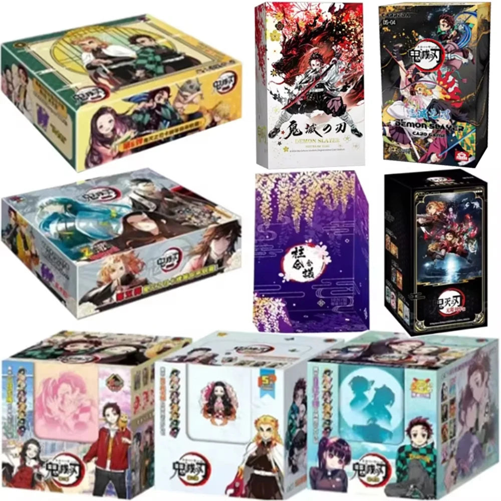 New Original Demon Slayer Cards Infinite Train SSP Card Diamond Rare Card Collection