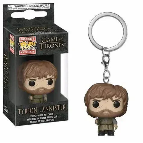 FUNKO pop Film TV Jeu de Jon Snow Daenerys Davos Ghost Night King Porte-clés Figure Modèle Jouets à collectionner