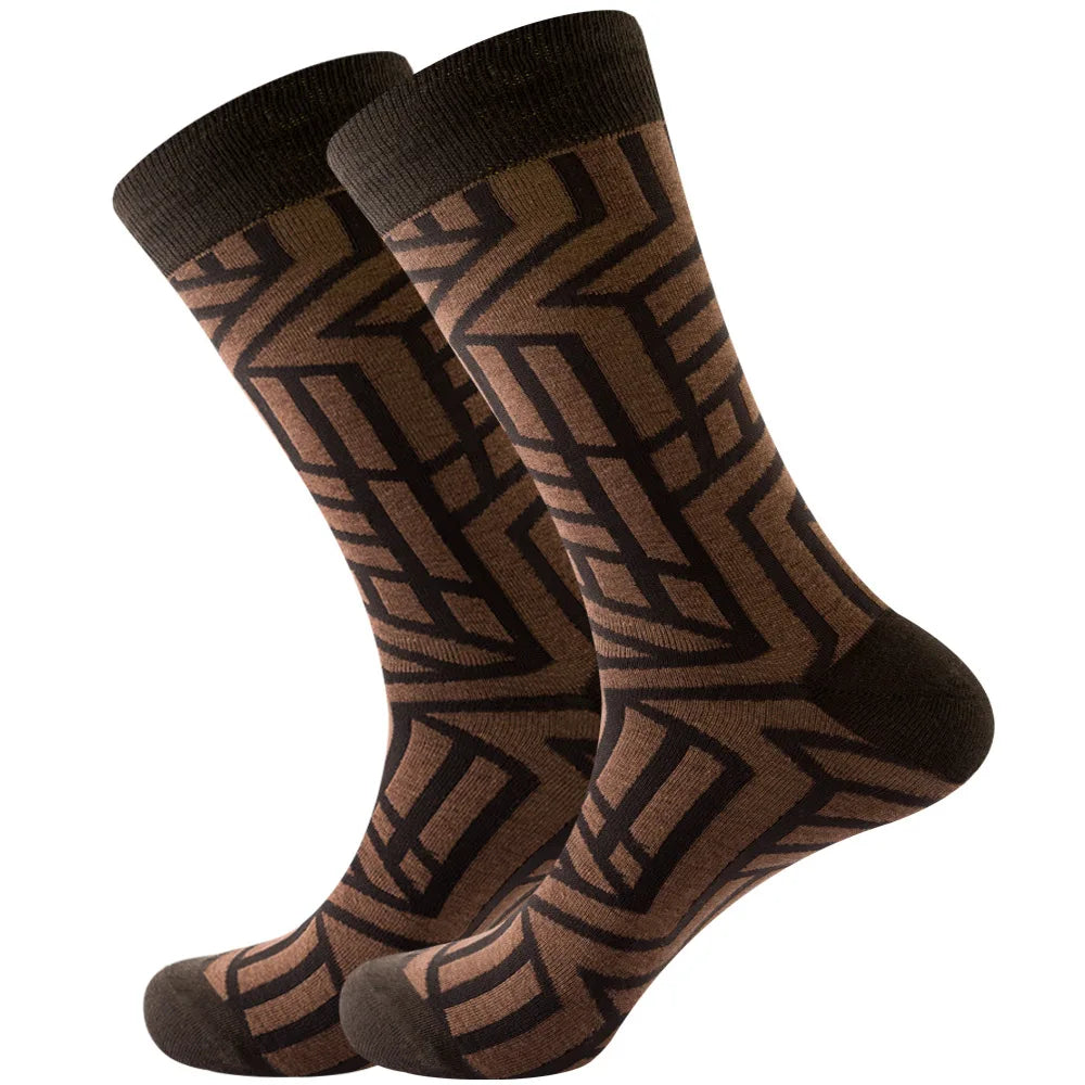Neue lange Tube-Socken aus gekämmter Baumwolle – Lustige Harajuku Skateboard Crew für Männer